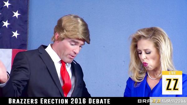 Donald Trump against Hillary Clinton. The election live