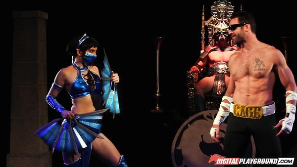 A funny parody of Mortal Kombat X Princess Kitana against Johnny Cage