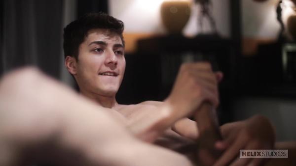 Teen twink Andy Taylor and his best friend in gay porn