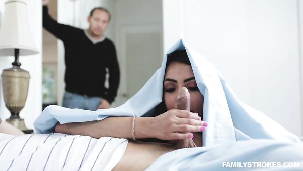 Young Nympho Rachel Takes Her Step Brother Cocks In Her Throat