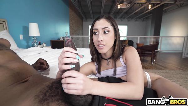 Latina Schoolgirl Feels Shy But Dreams About Big Black Cock