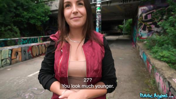Czech Girl Gets Her Tight Pussy Plowed Under City Bridge