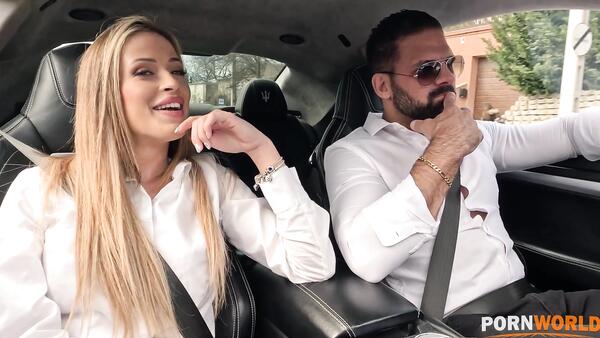 Car Enthusiast Slammed Blonde Lady's Rear Bumper And Then Pounded Her Ass