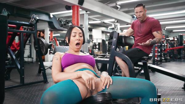 Big Muscular Dork Acts Inappropriately At The Gym And Wet Latina Plans To Punish Him
