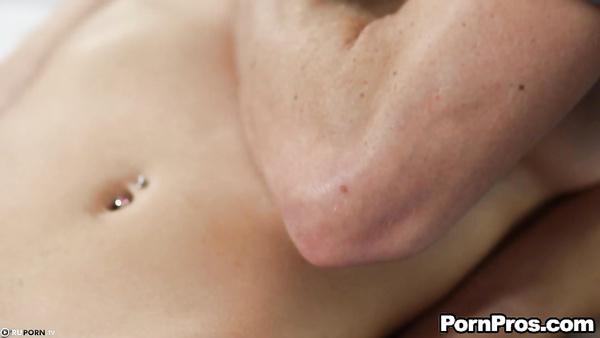 Slim sexy blonde and her stepfather together in love